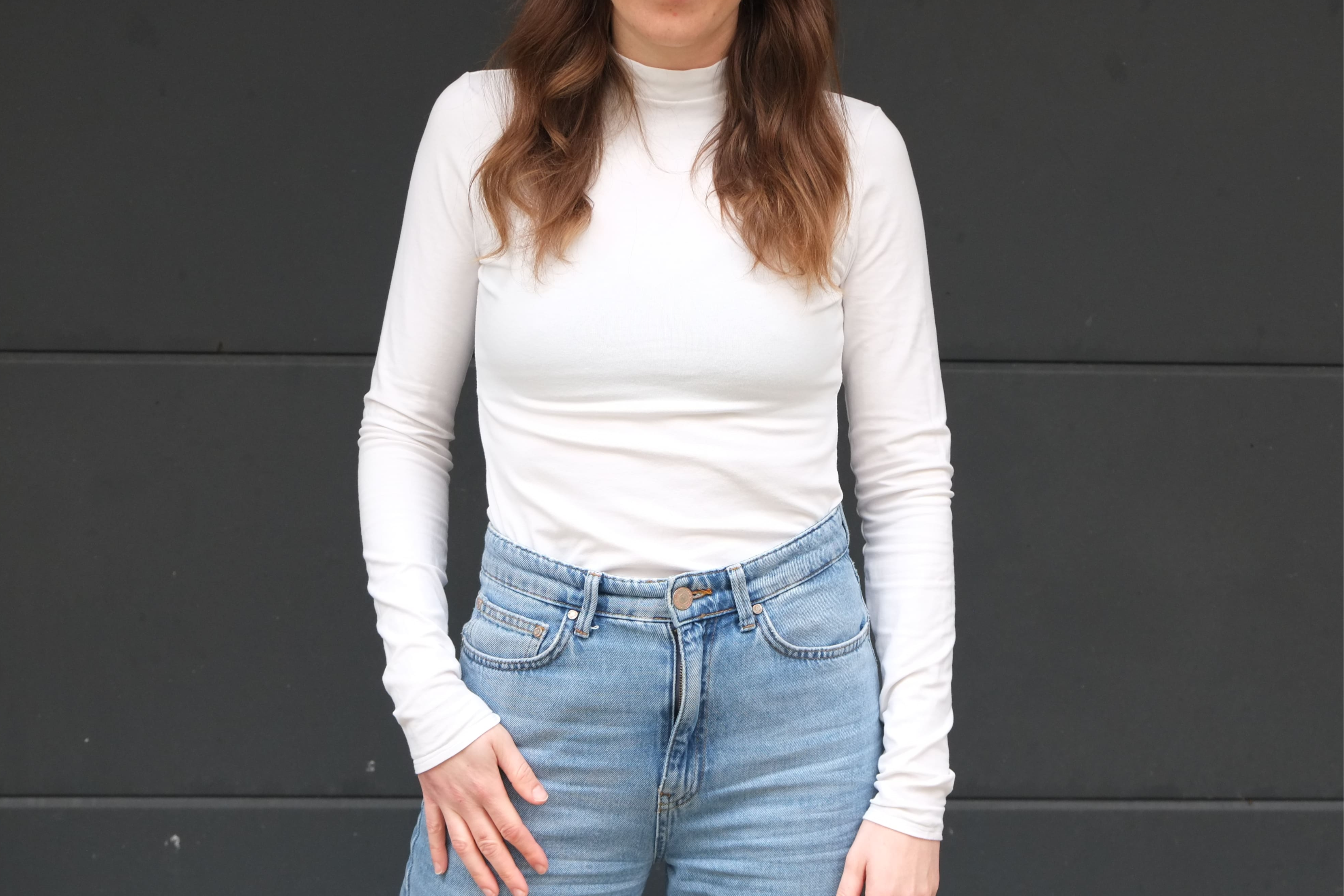 Langarmshirt weiß vorne