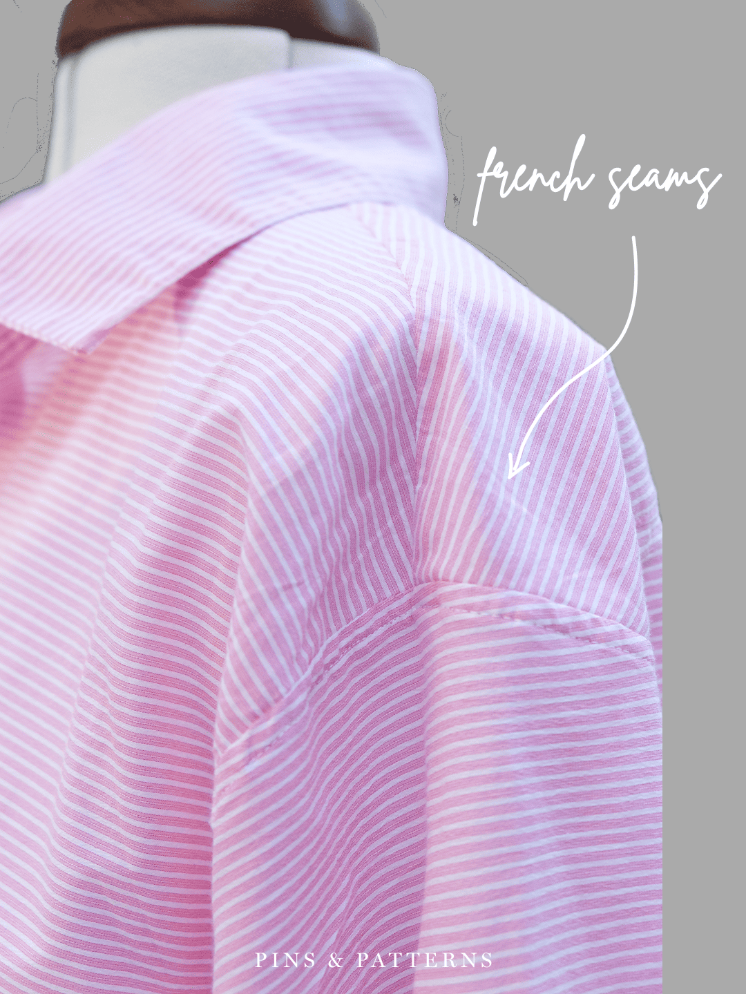 Pink weißes Hemd - Schulter