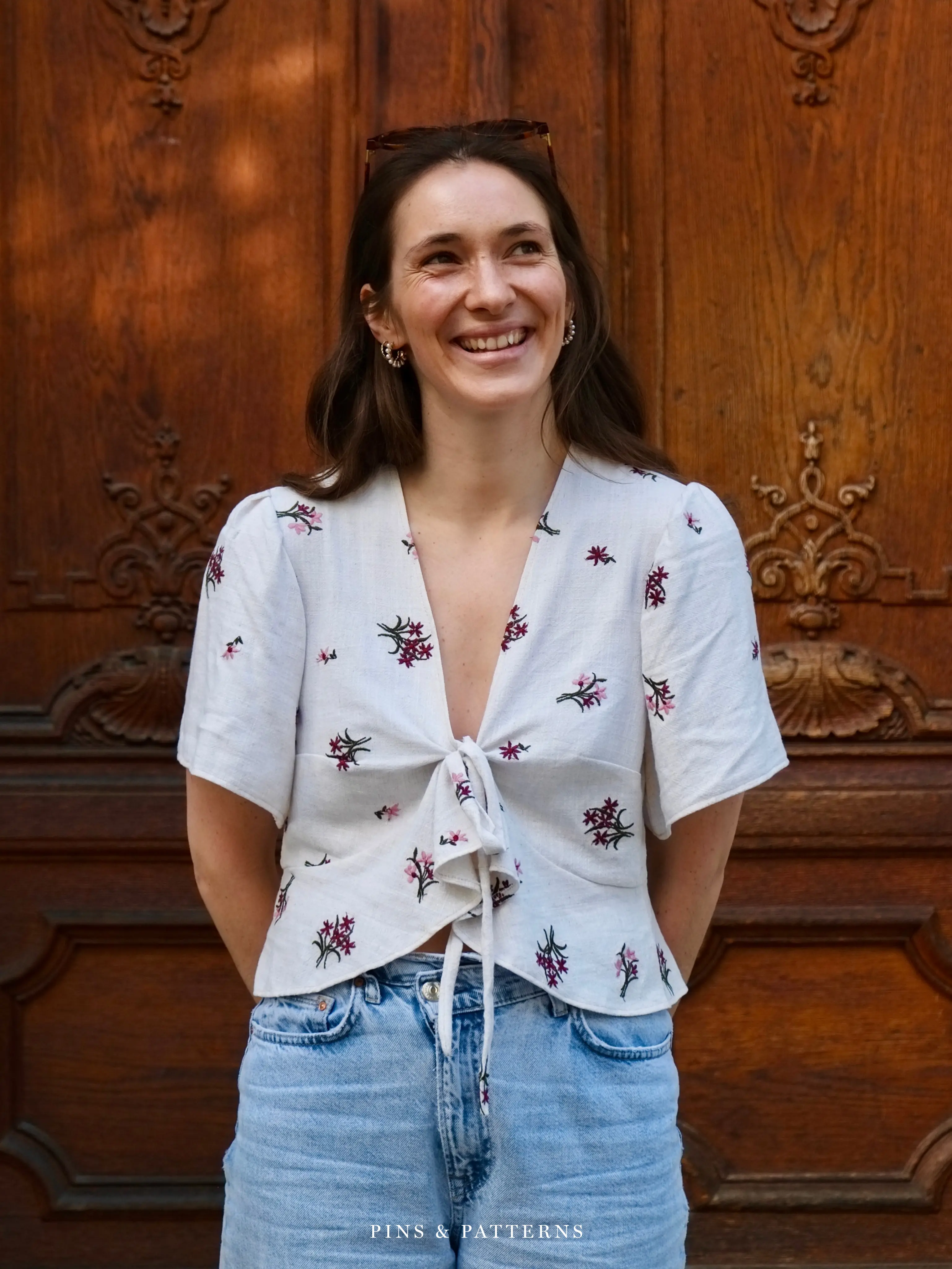 Mathilda Bluse bestickt 2